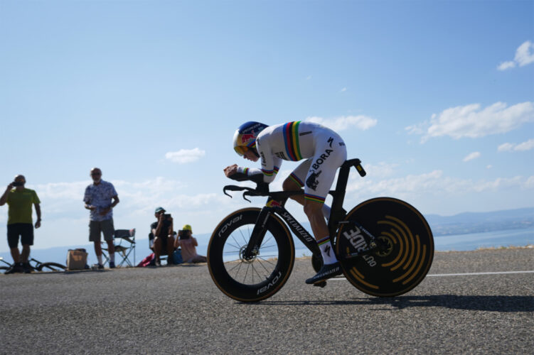 Evenepoel wins trial for back-to-back Tour stage victories, Pogačar still leads